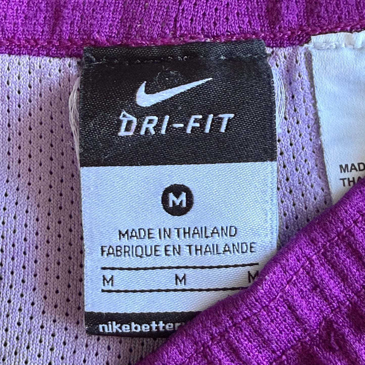 Y2K Nike Striped Mini Basketball Shorts - M