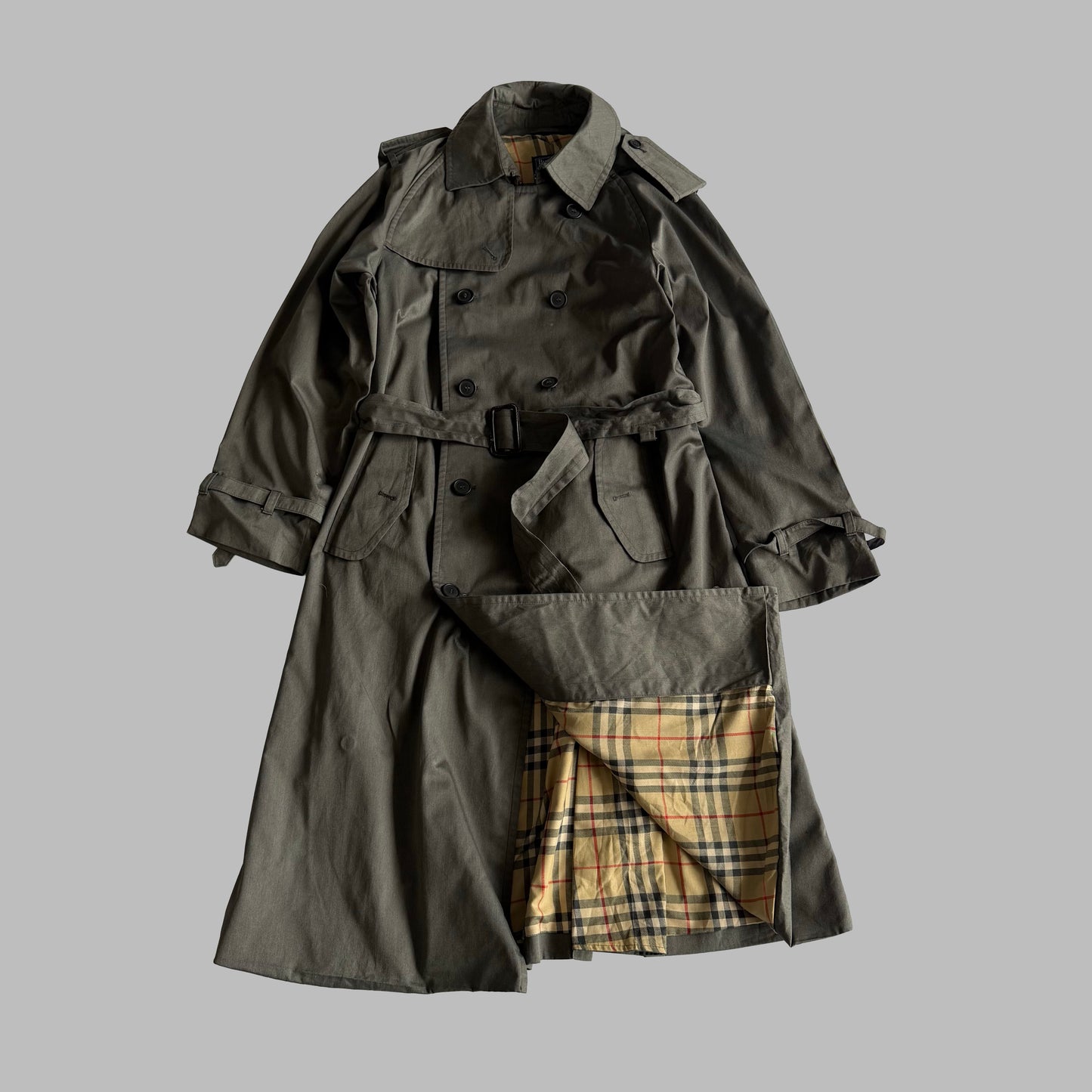 90s Burberry Double Breasted Trench Coat - S