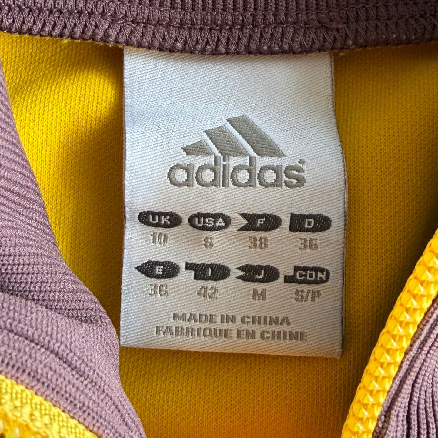 Y2K Adidas Three Stripe Spell Out Track Jacket - S