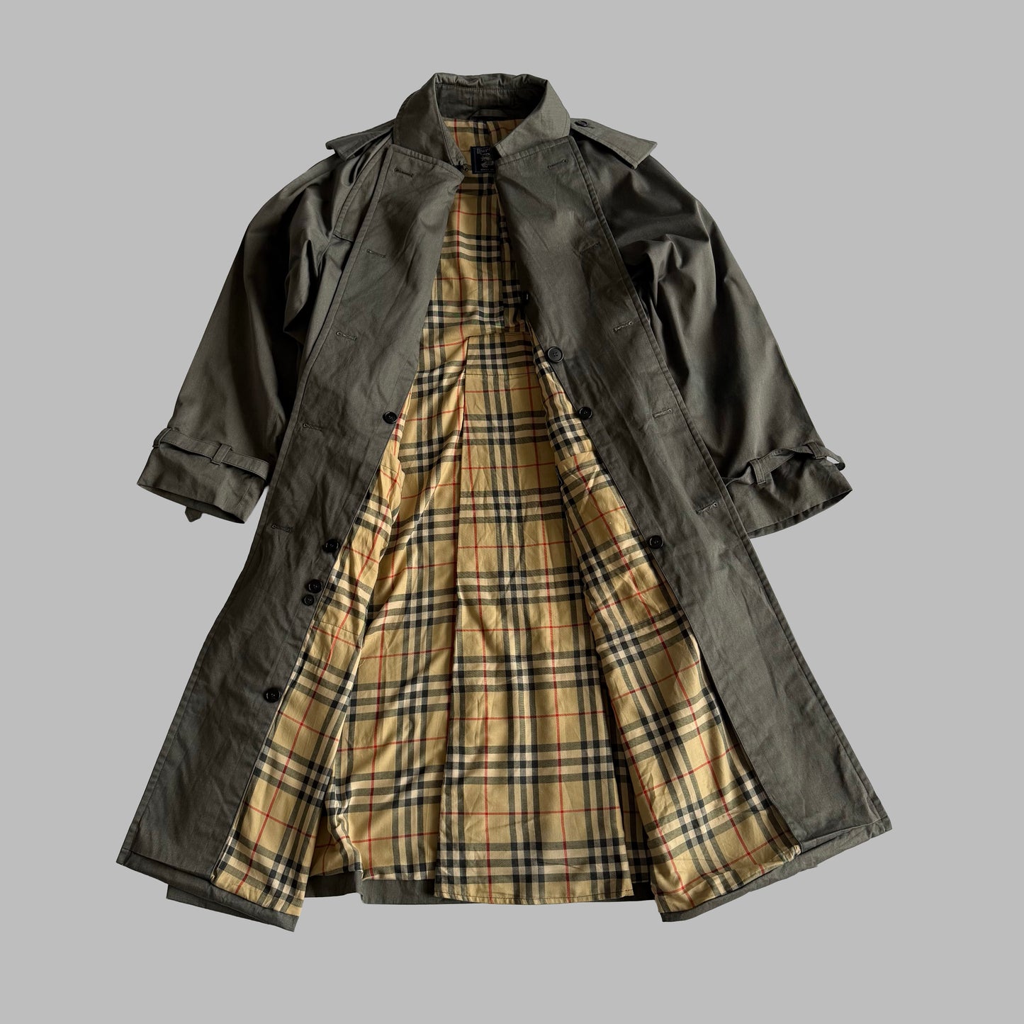 90s Burberry Double Breasted Trench Coat - L