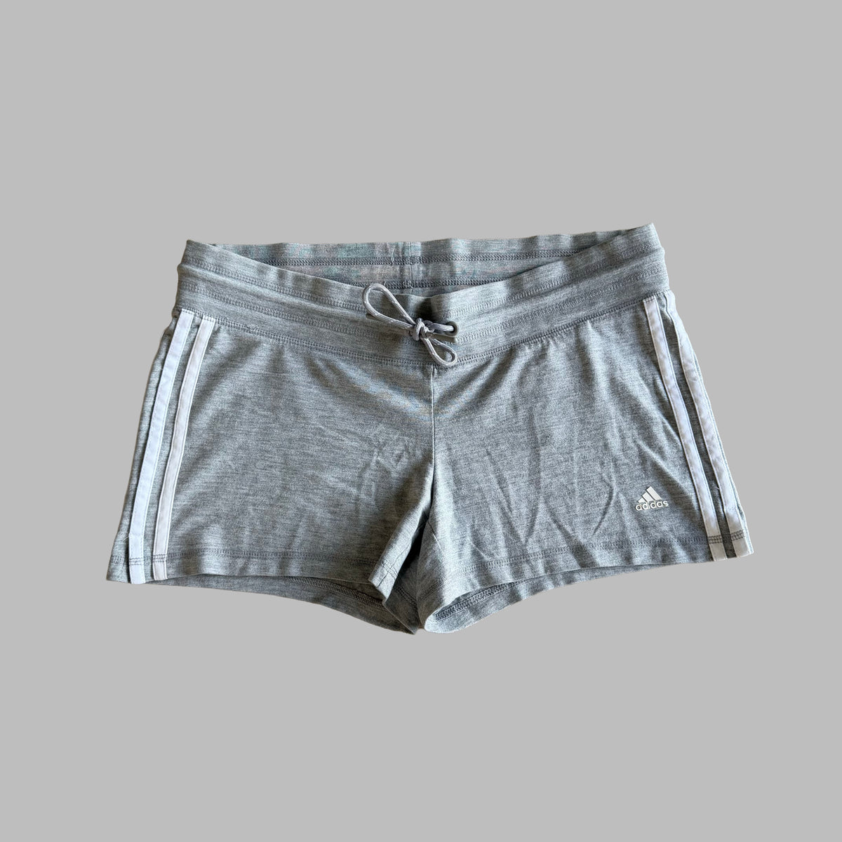 Y2K Adidas Three Stripe Mini Shorts - M