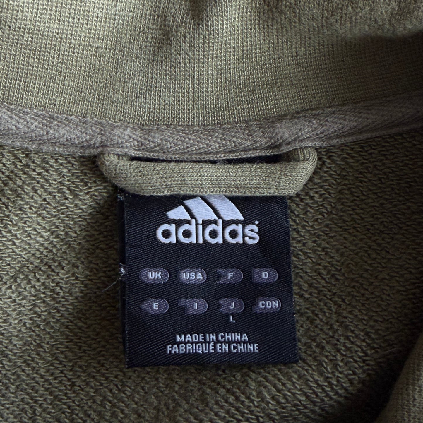 Y2K Adidas Three Stripe Spell Out Track Jacket - M