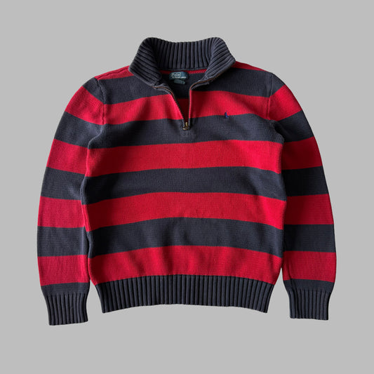 Ralph Lauren Striped Quarter Zip - Medium