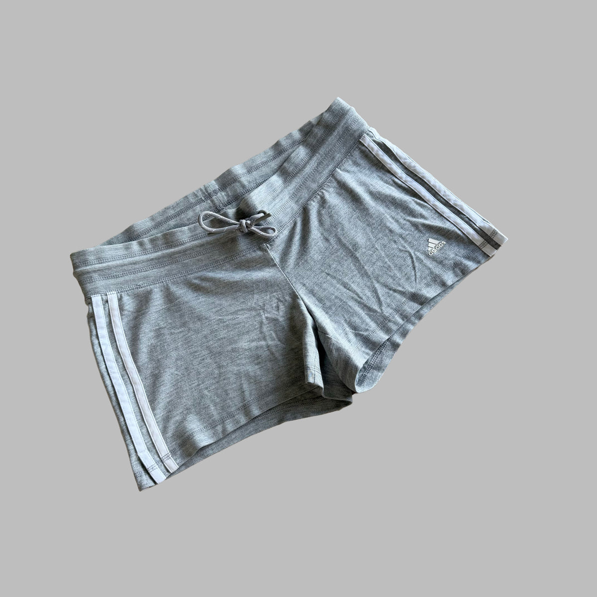 Y2K Adidas Three Stripe Mini Shorts - M