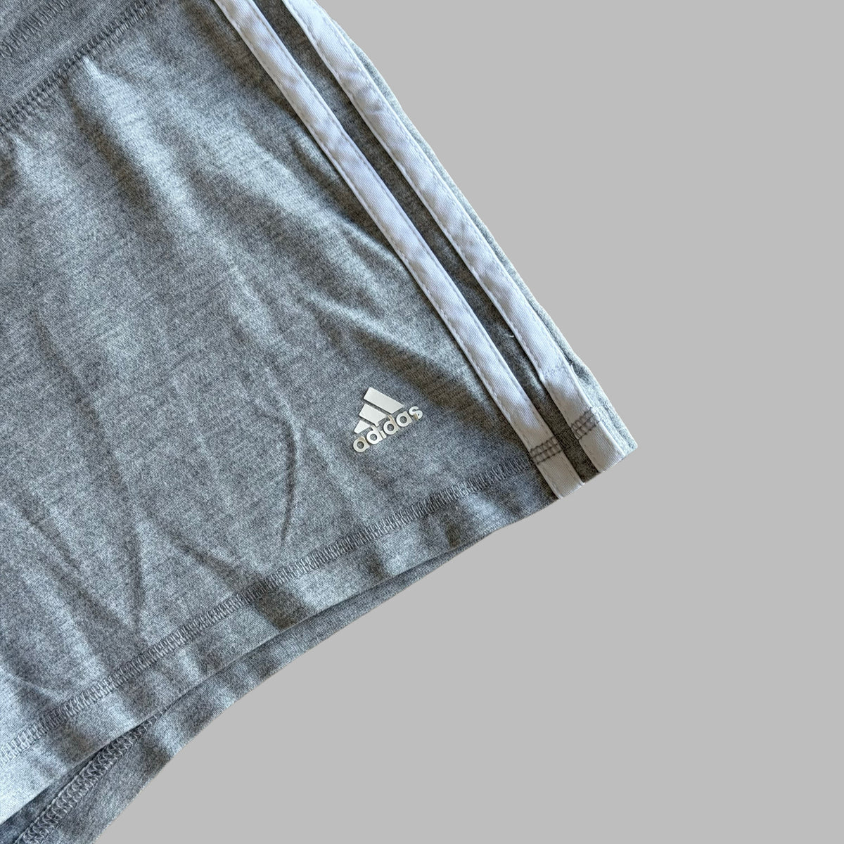 Y2K Adidas Three Stripe Mini Shorts - M