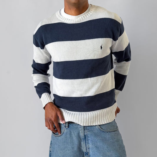 90s Polo Ralph Lauren Striped Lightweight Knit - M