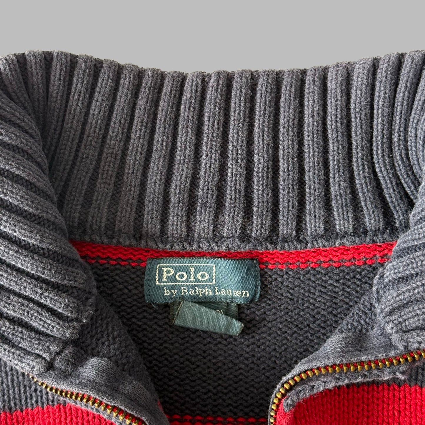 Ralph Lauren Striped Quarter Zip - Medium