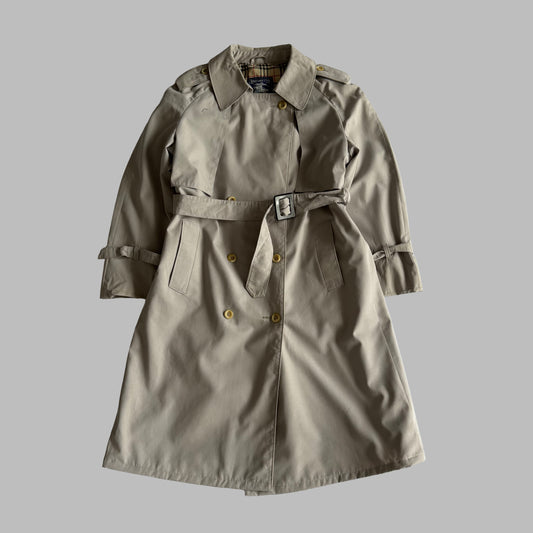 90s Burberry Double Breasted Trench Coat - M