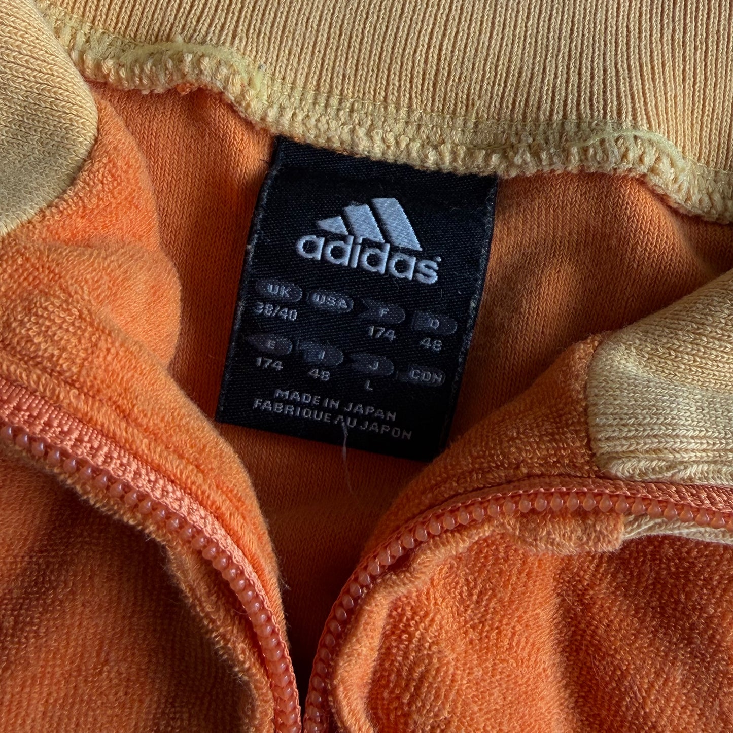 Y2K Adidas Spell Out Toweling Track Jacket - L