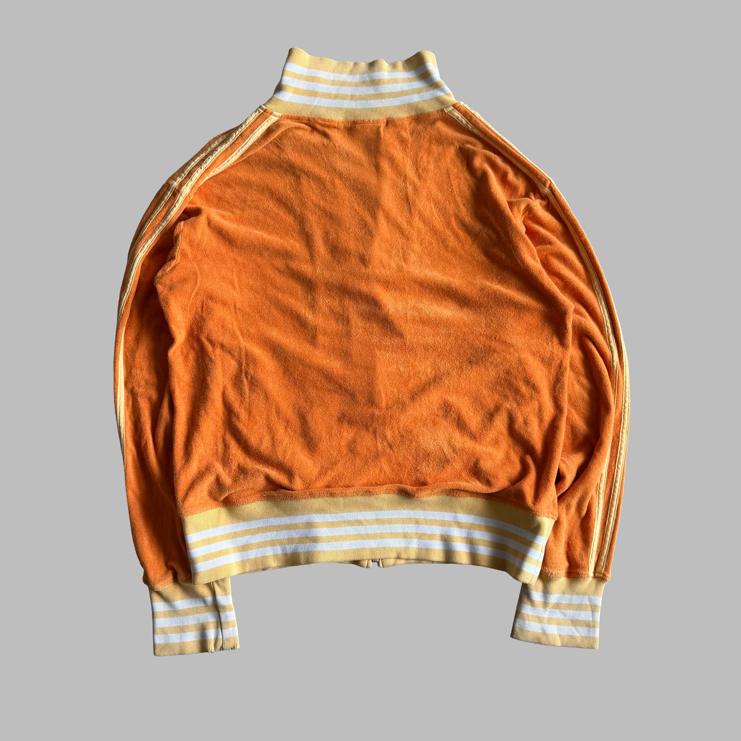 Y2K Adidas Spell Out Toweling Track Jacket - L