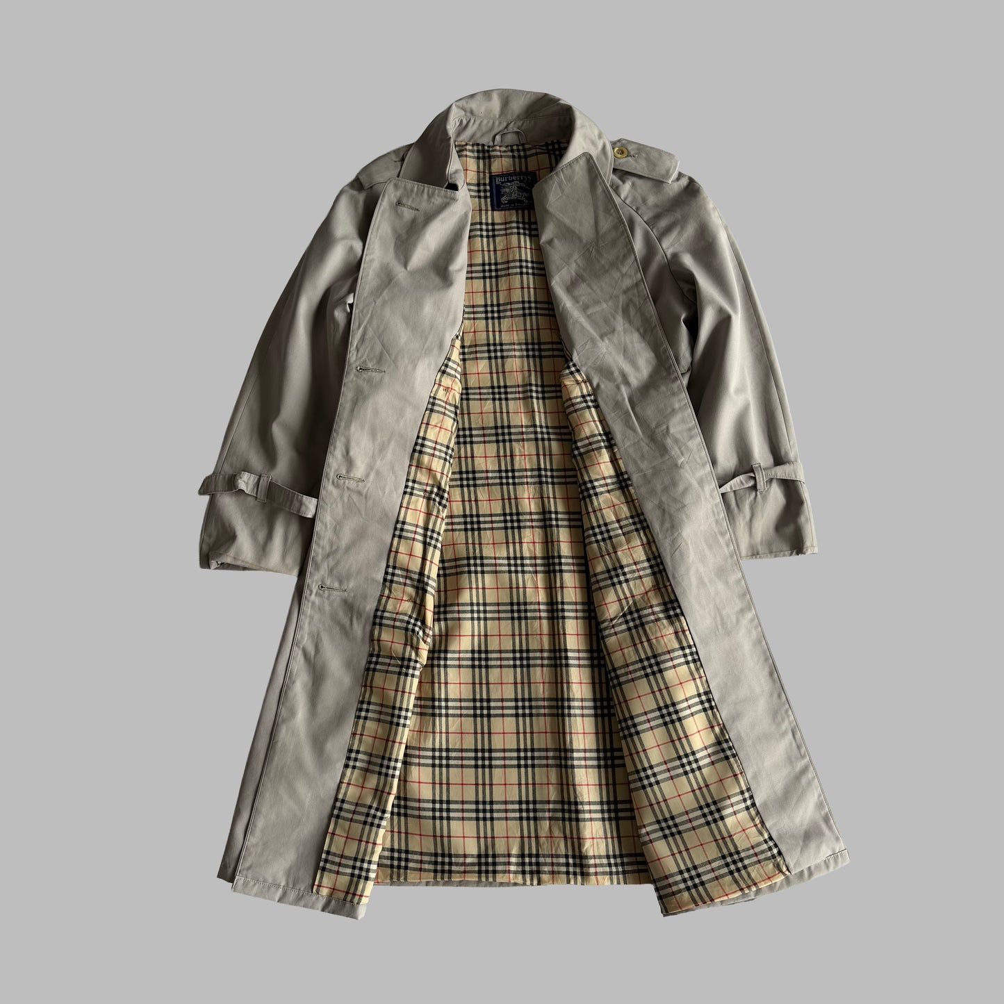 90s Burberry Double Breasted Trench Coat - M