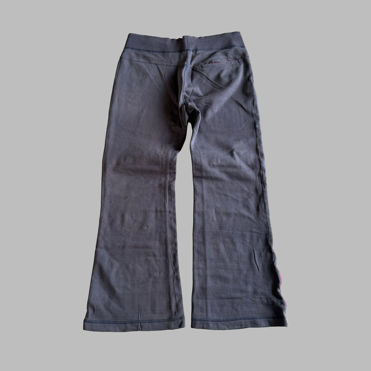 Y2K Nike Striped Cotton Wide Leg Track Pants - M/L