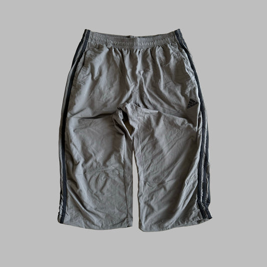 Y2K Adidas Three Stripe 3/4 Length Track Pants - M