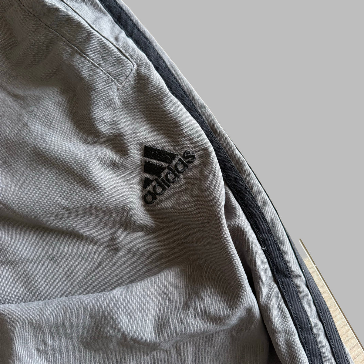 Y2K Adidas Three Stripe 3/4 Length Track Pants - M