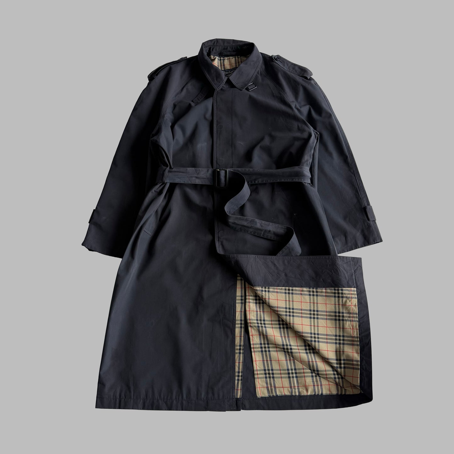 90s Burberry Trench Coat - L