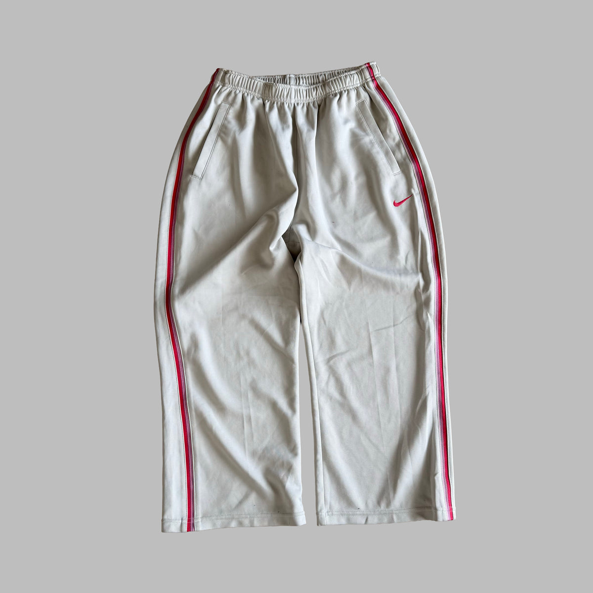 Y2K Nike Striped 3/4 Length Track Pants - XS/S