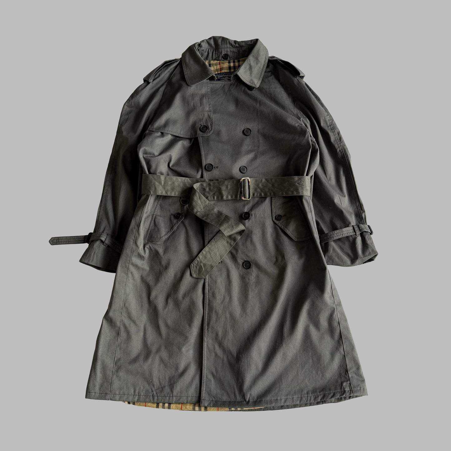 90s Burberry Double Breasted Trench Coat - L