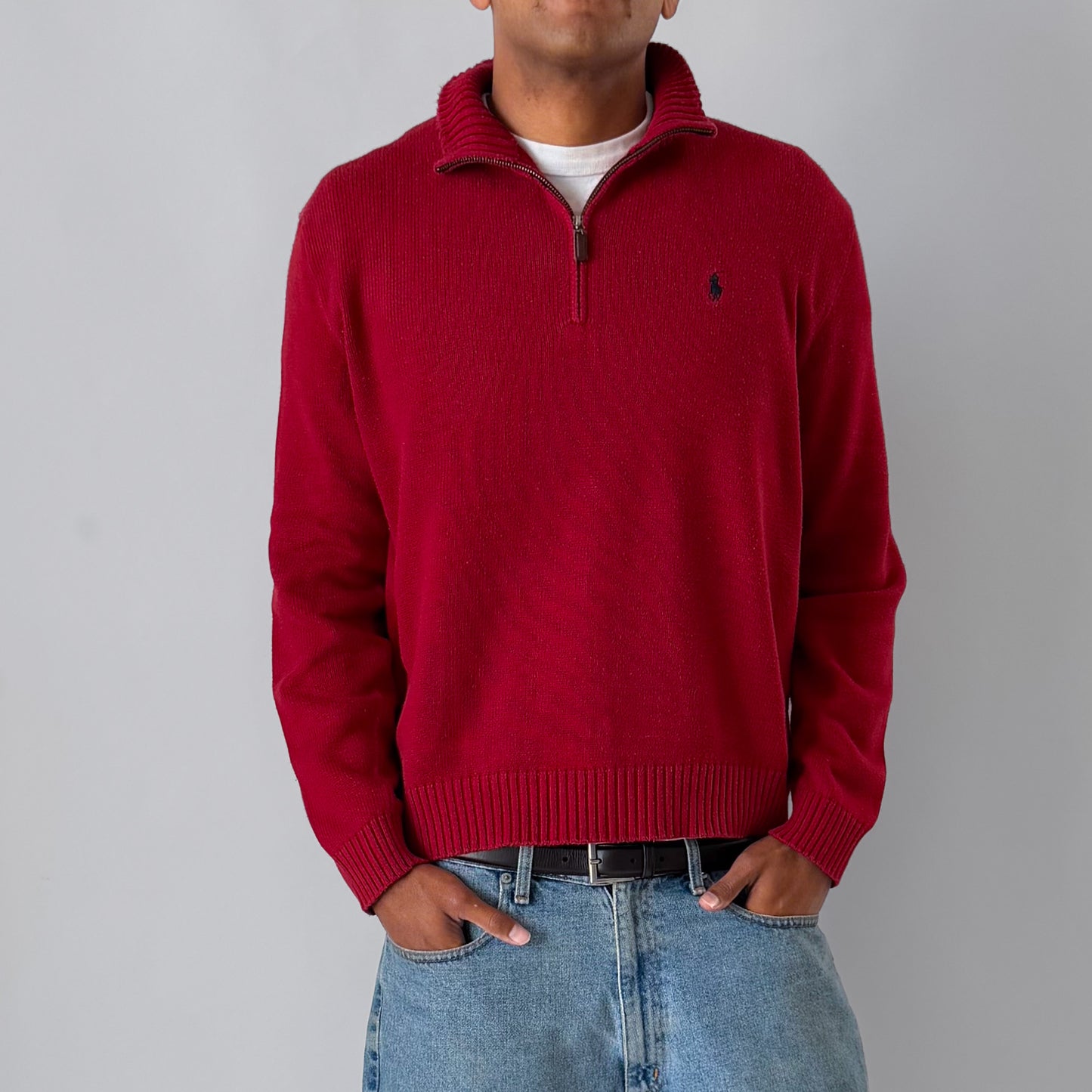 90s Polo Ralph Lauren Quarter Zip - L