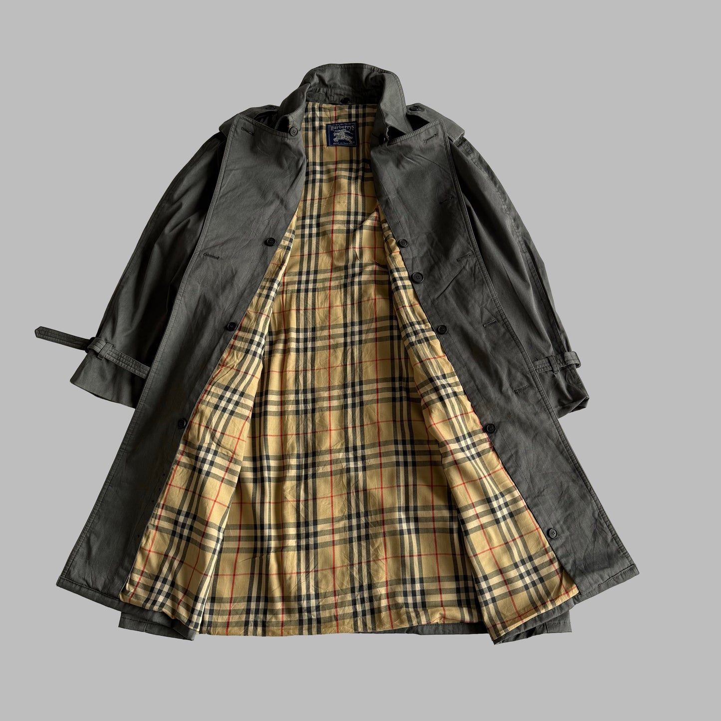 90s Burberry Double Breasted Trench Coat - L