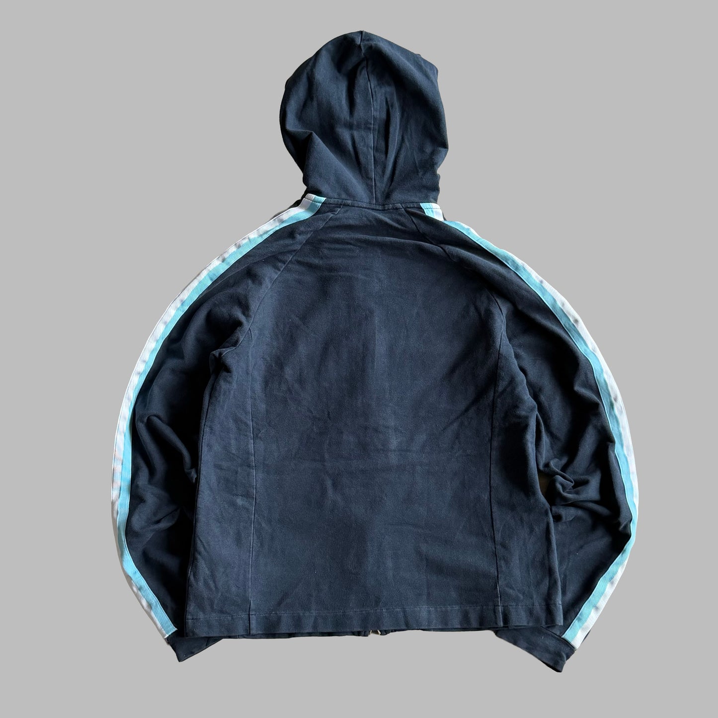 Y2K Nike Spell Out Fitted Hoodie - L