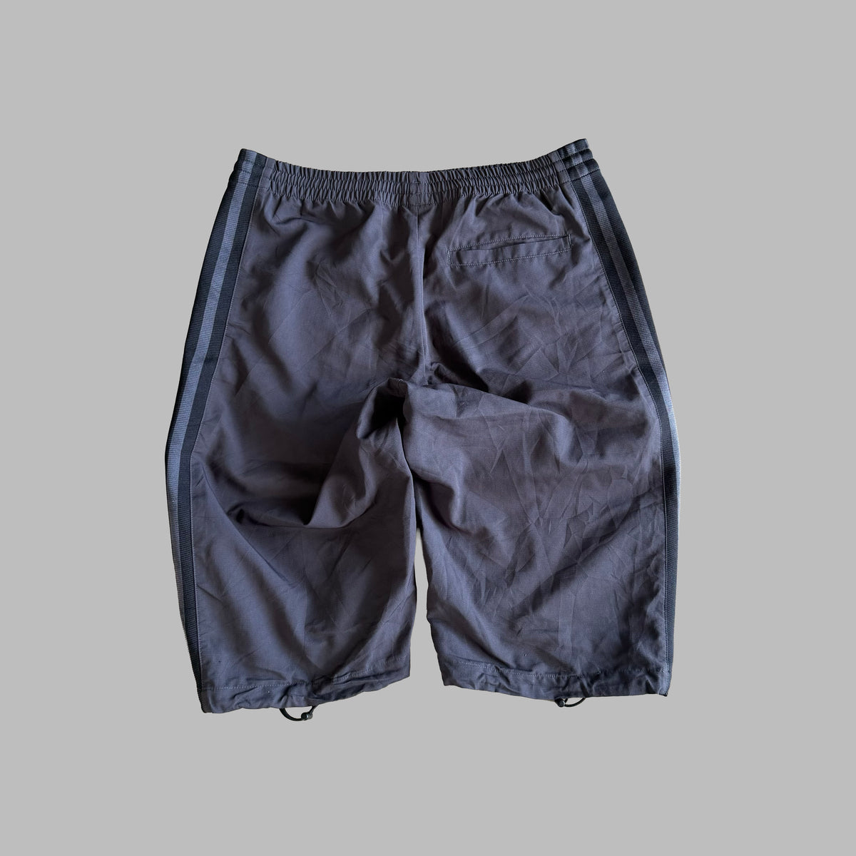 Y2K Adidas Three Stripe Track Capris - M