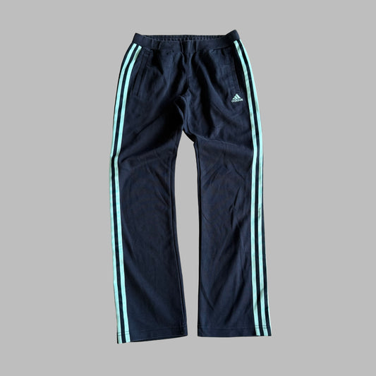 Y2K Adidas Three Stripe Straight Leg Track Pants - S/M