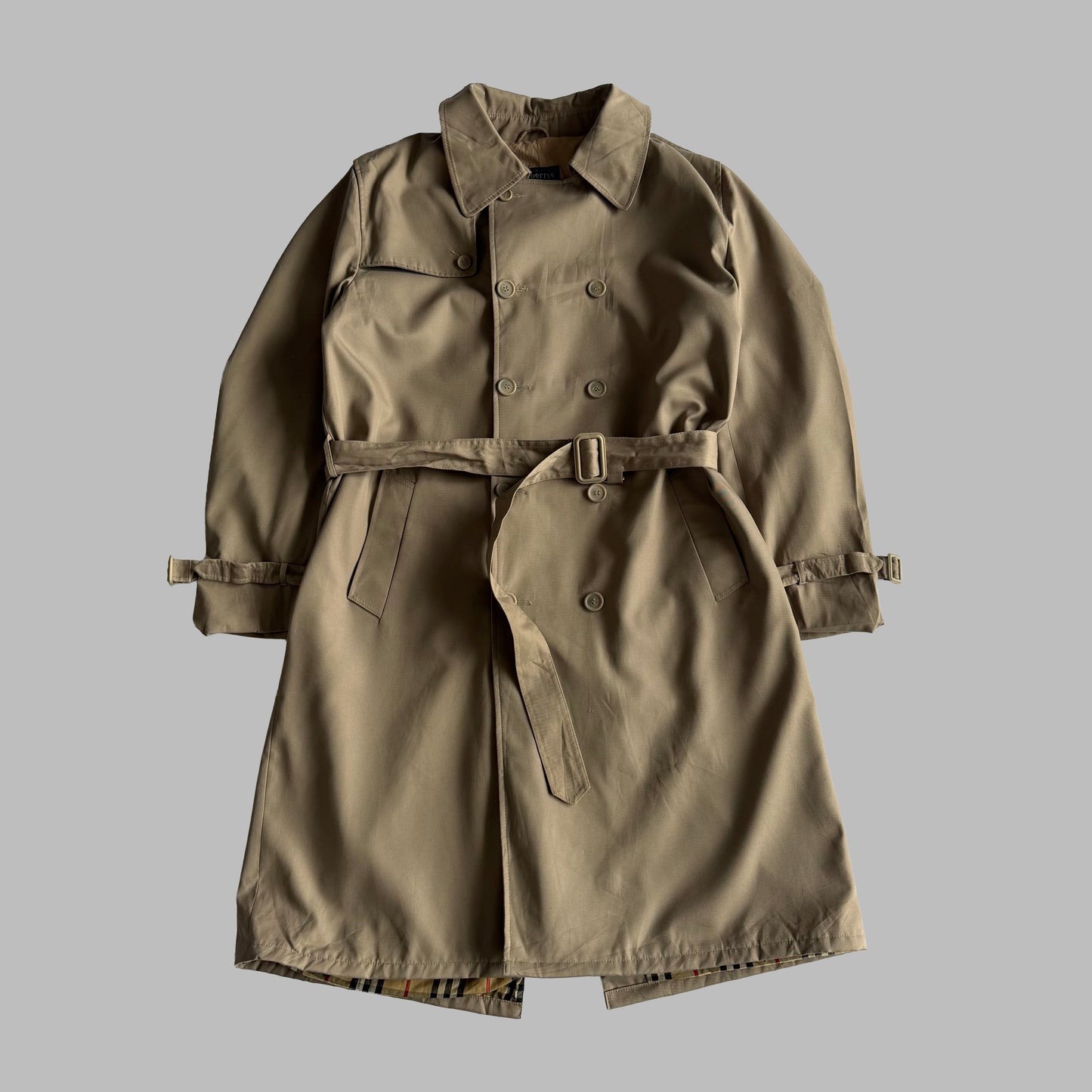 90s Burberry Double Breasted Trench Coat - XS