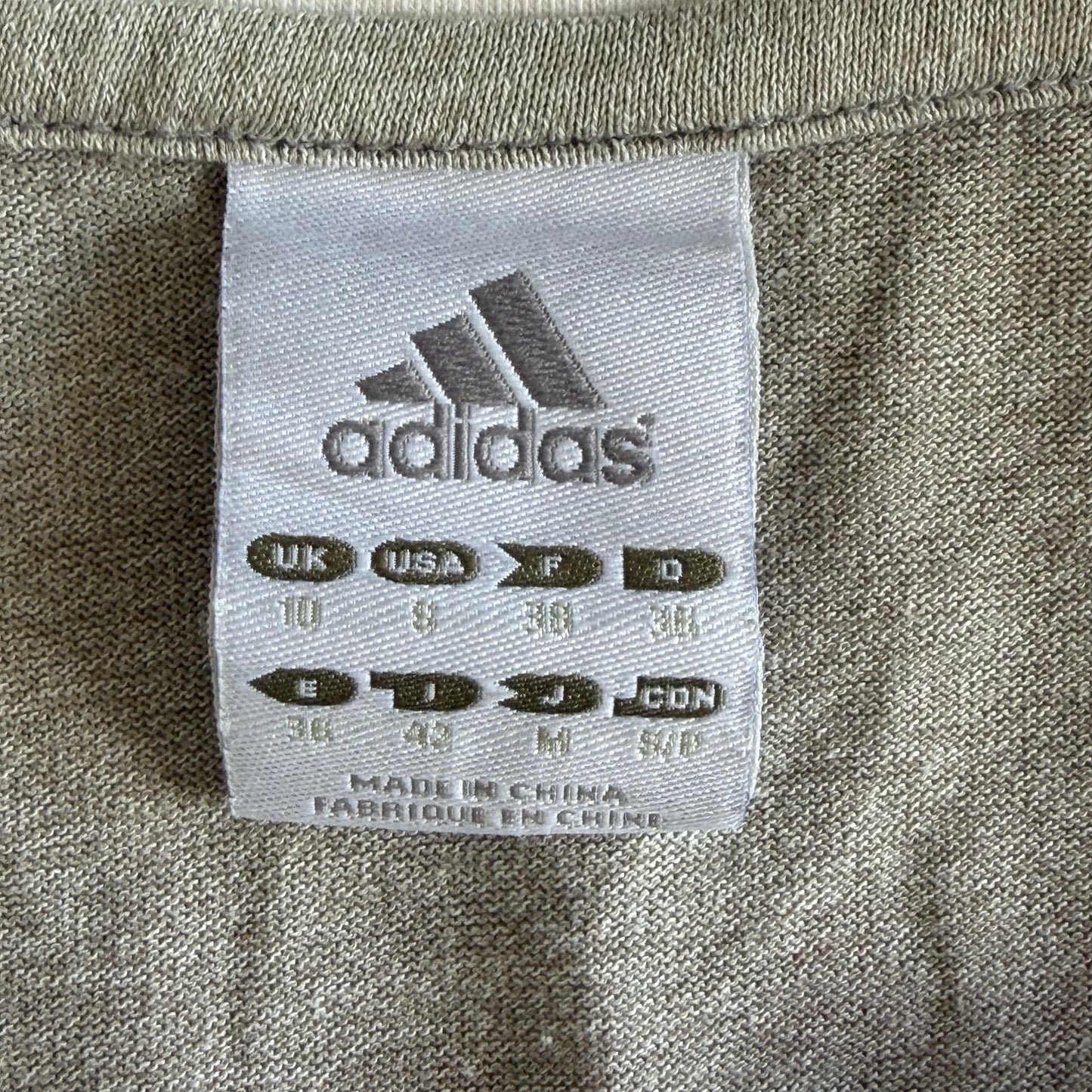 Y2K Adidas Spell Out Polo Top - S