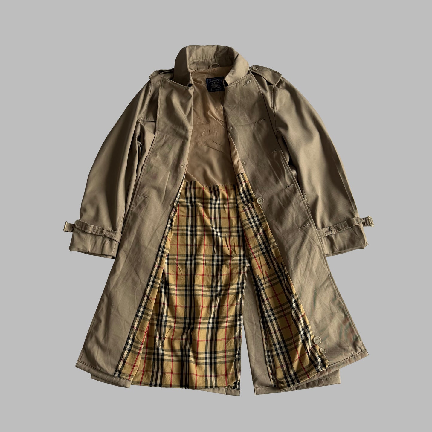 90s Burberry Double Breasted Trench Coat - XS