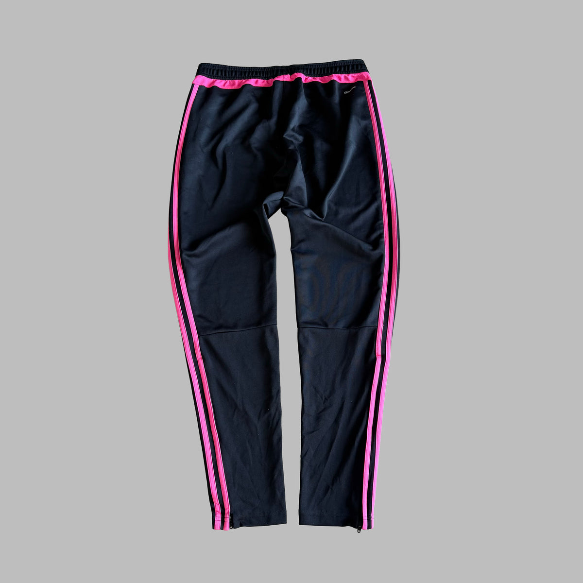 Y2K Adidas Three Stripe Fitted Active Track Pants - M