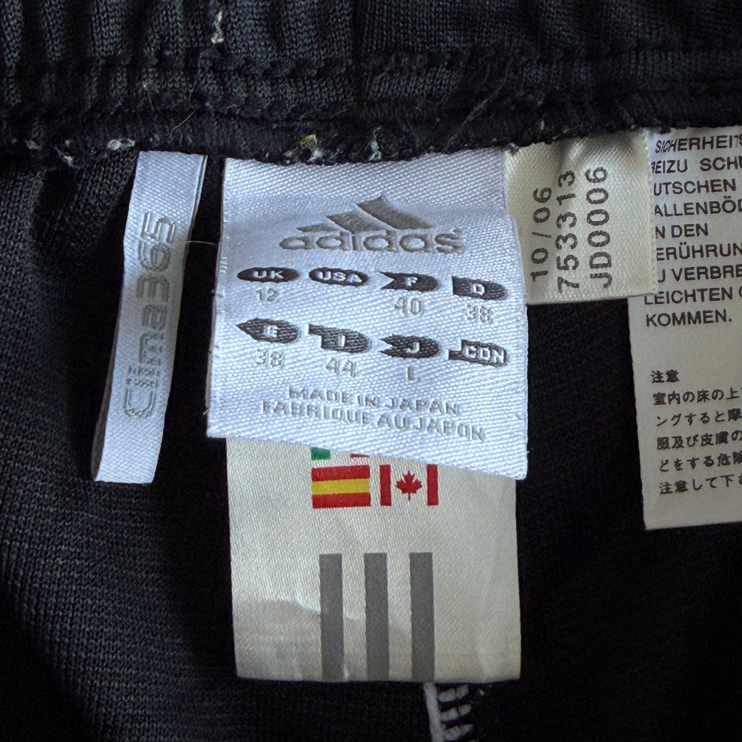 Y2K Adidas Striped Flared Capris - S