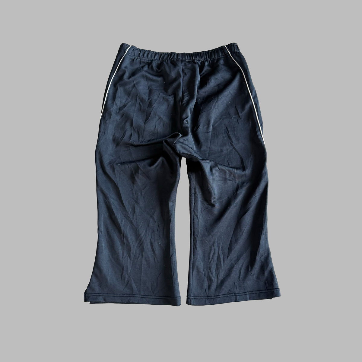 Y2K Adidas Striped Flared Capris - S