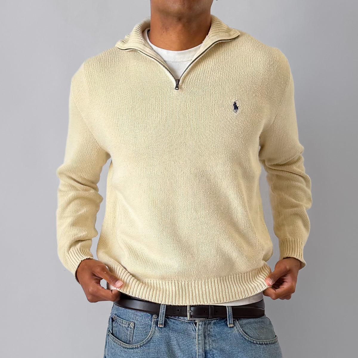 90s Polo Ralph Lauren Quarter Zip - L