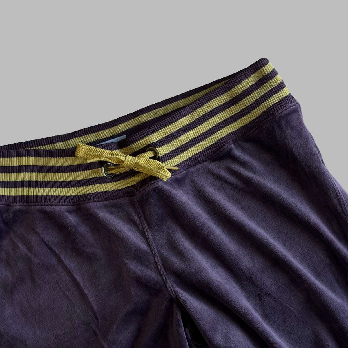 Y2K Dead Stock Adidas Three Stripe Velour Velvet Track Pants - M