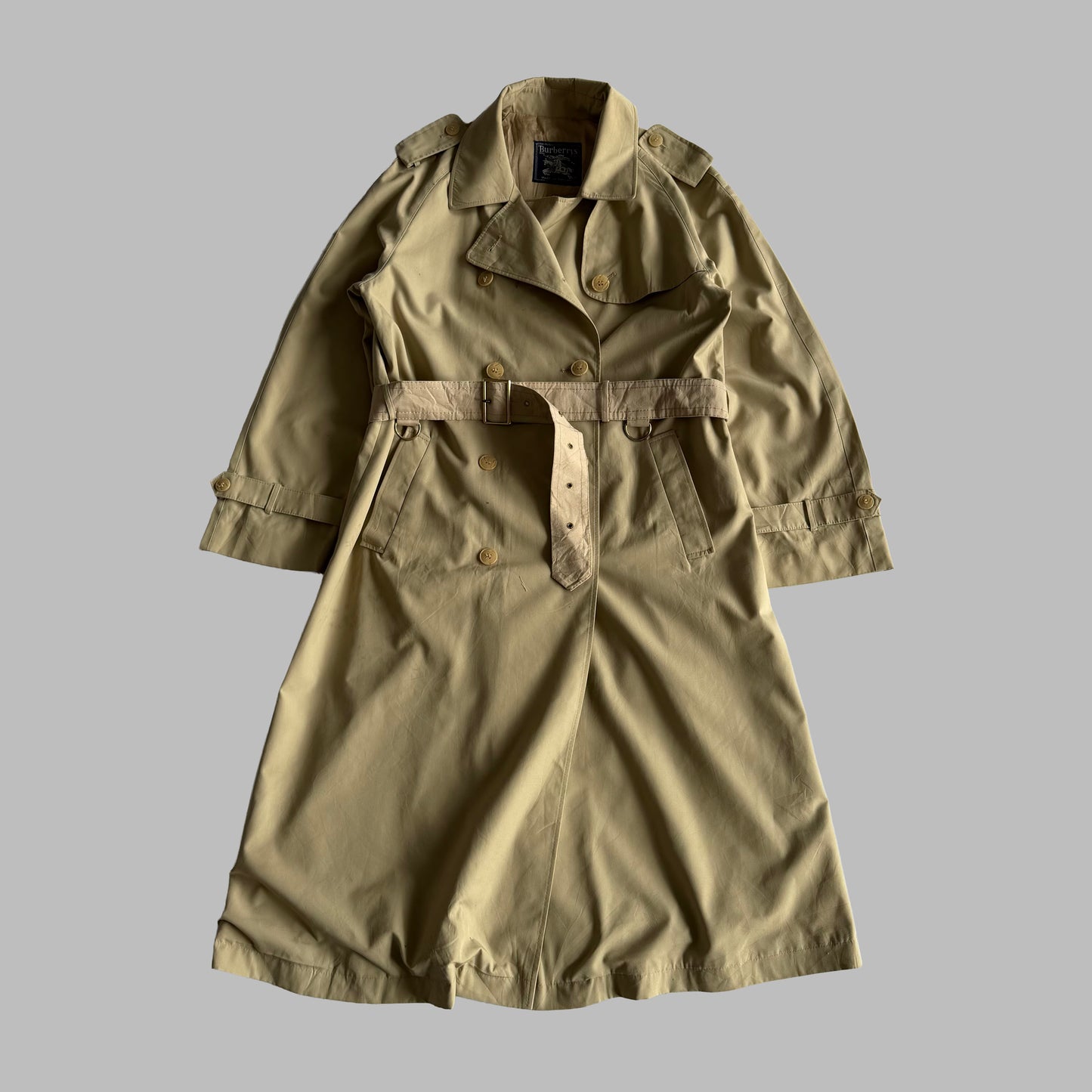 90s Burberry Double Breasted Trench Coat - L