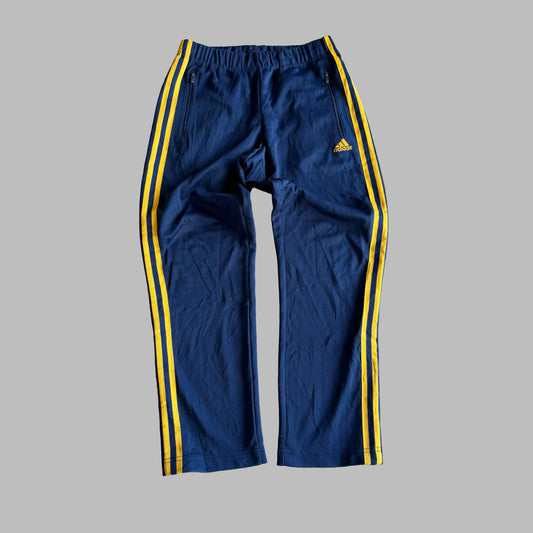 Y2K Adidas Three Stripe Straight Leg Track Pants - S