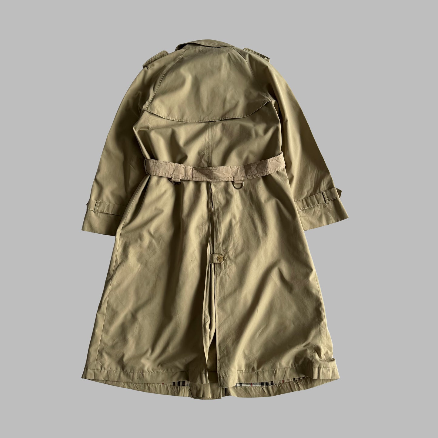90s Burberry Double Breasted Trench Coat - L