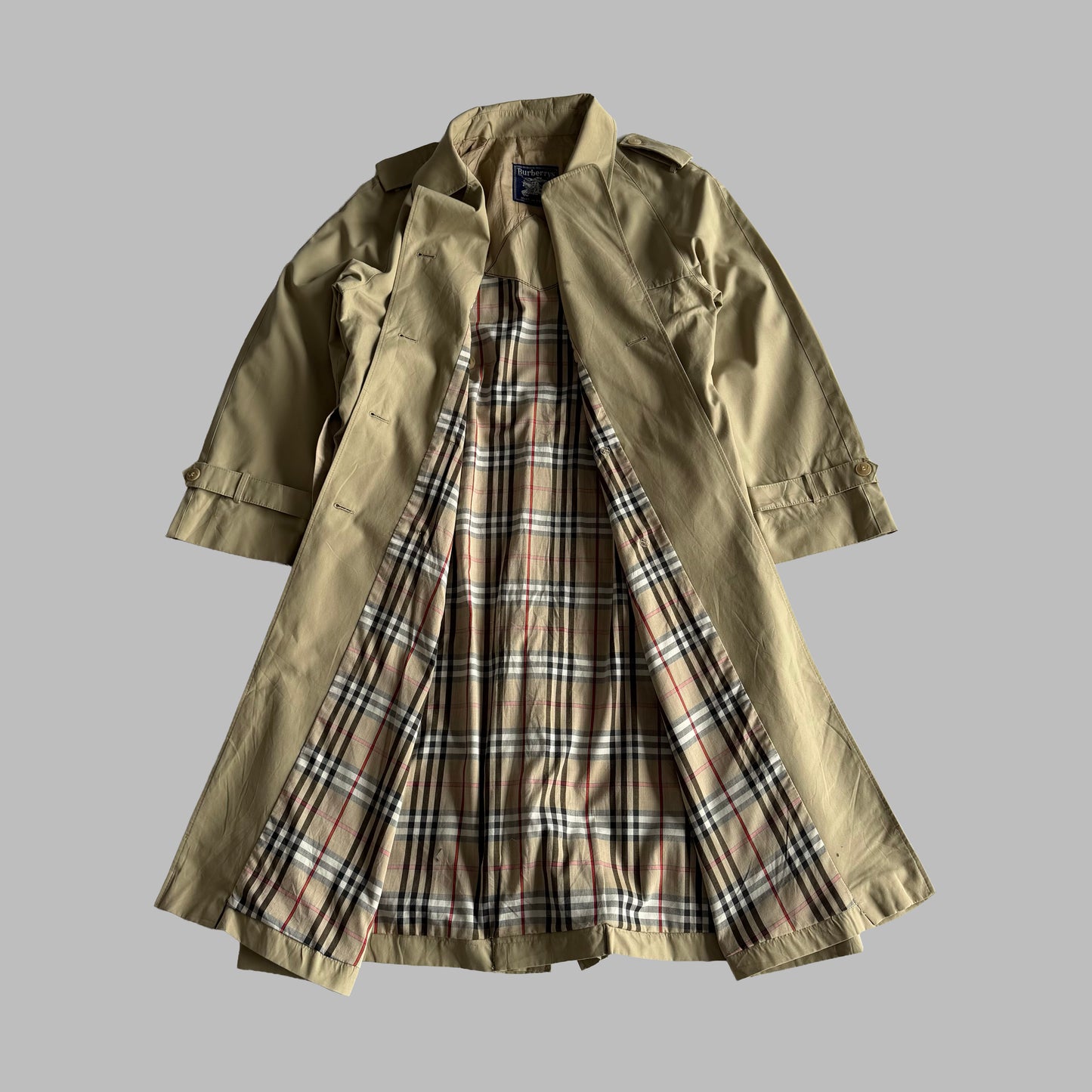 90s Burberry Double Breasted Trench Coat - L