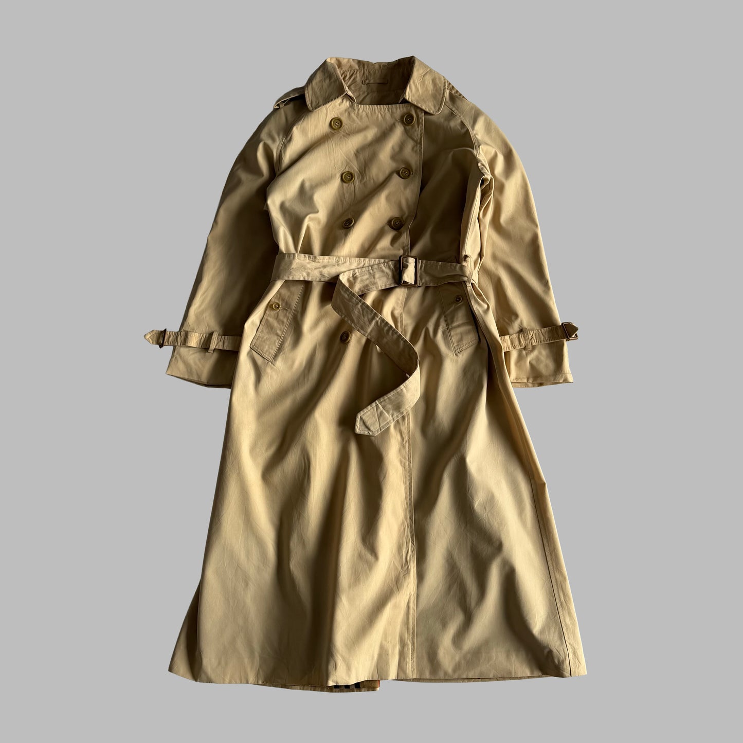 90s Burberry Double Breasted Trench Coat - S