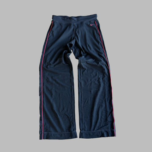 Y2K Nike Striped Wide Leg Activewear Pants - M