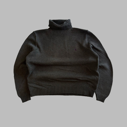 90s Polo Ralph Lauren Turtle Neck Heavy Knit - XL