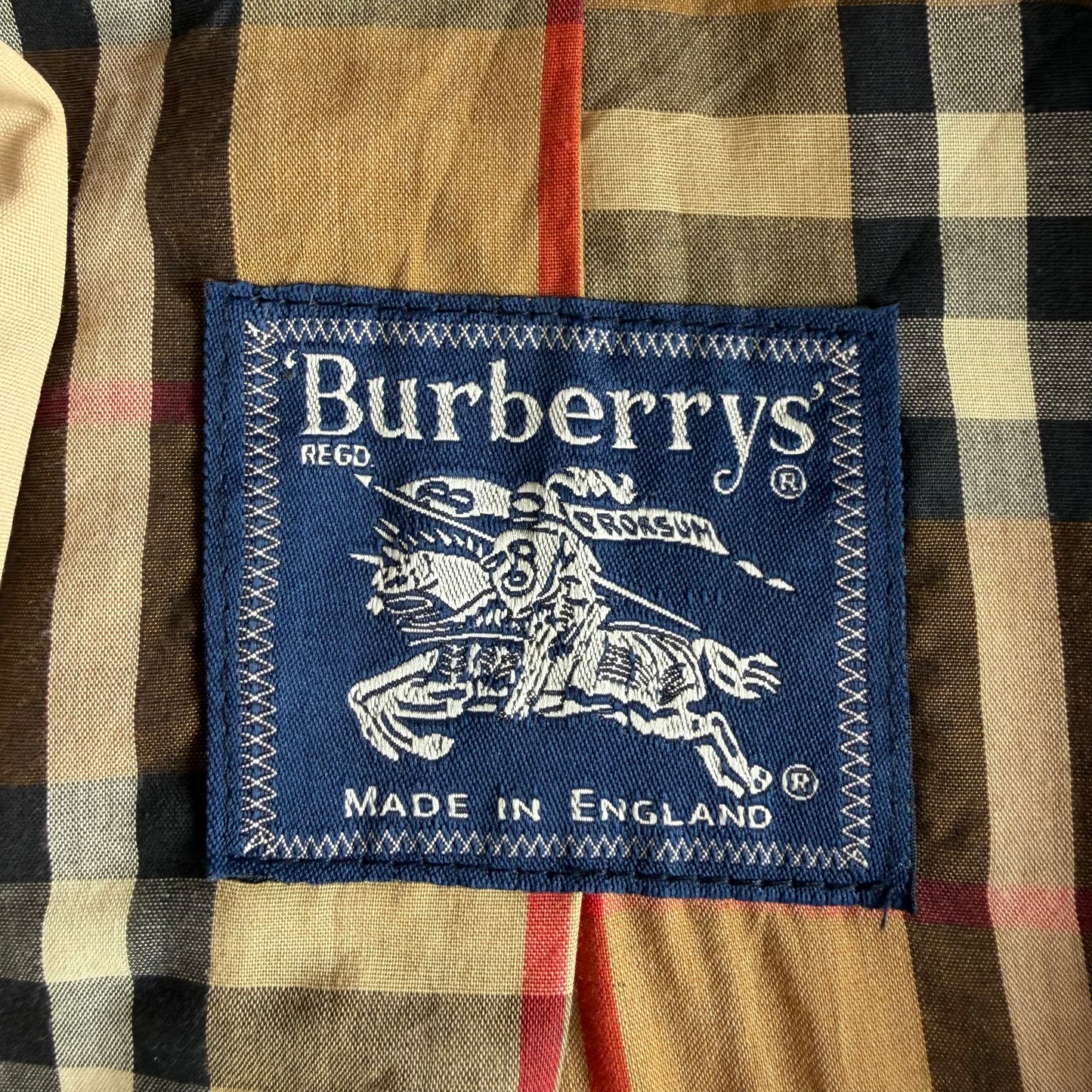 90s Burberry Double Breasted Trench Coat - S