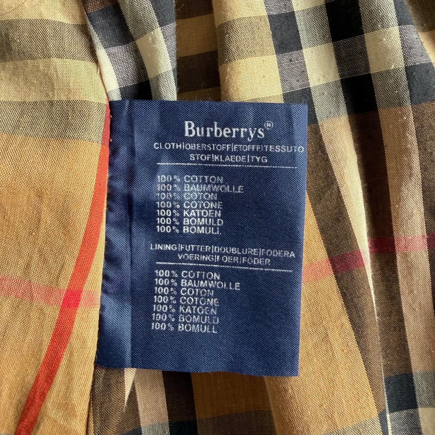 90s Burberry Double Breasted Trench Coat - S