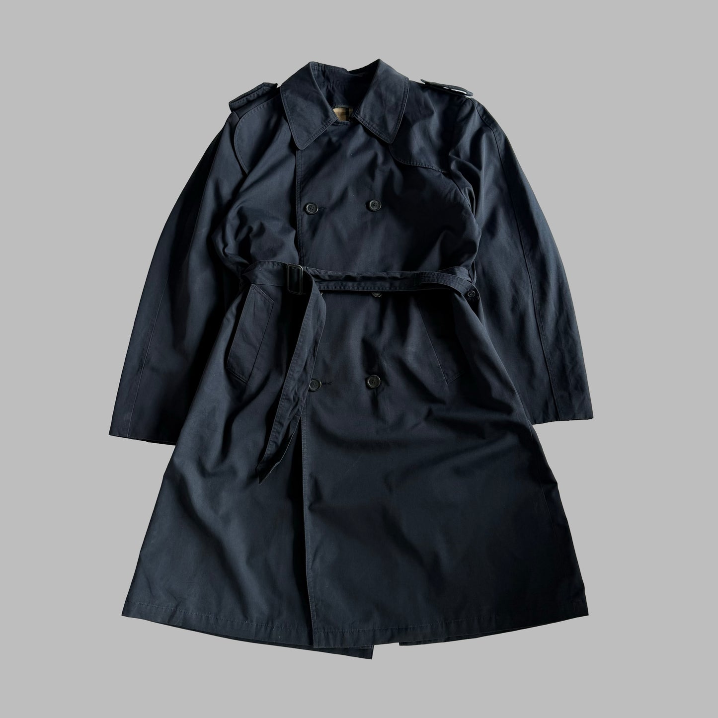 90s Burberry Double Breasted Trench Coat - M