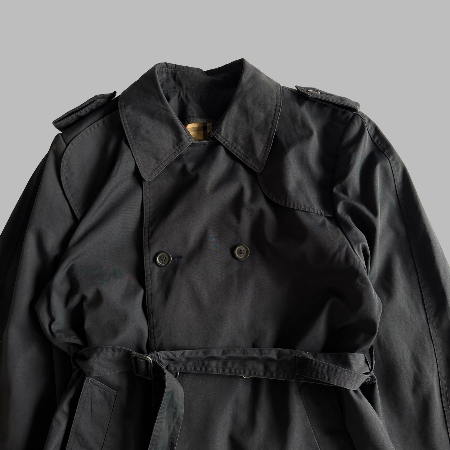 90s Burberry Double Breasted Trench Coat - M