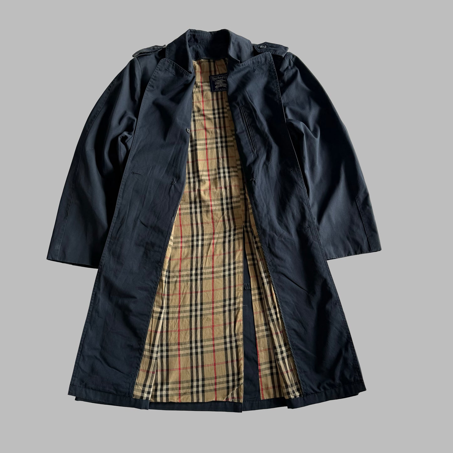90s Burberry Double Breasted Trench Coat - M