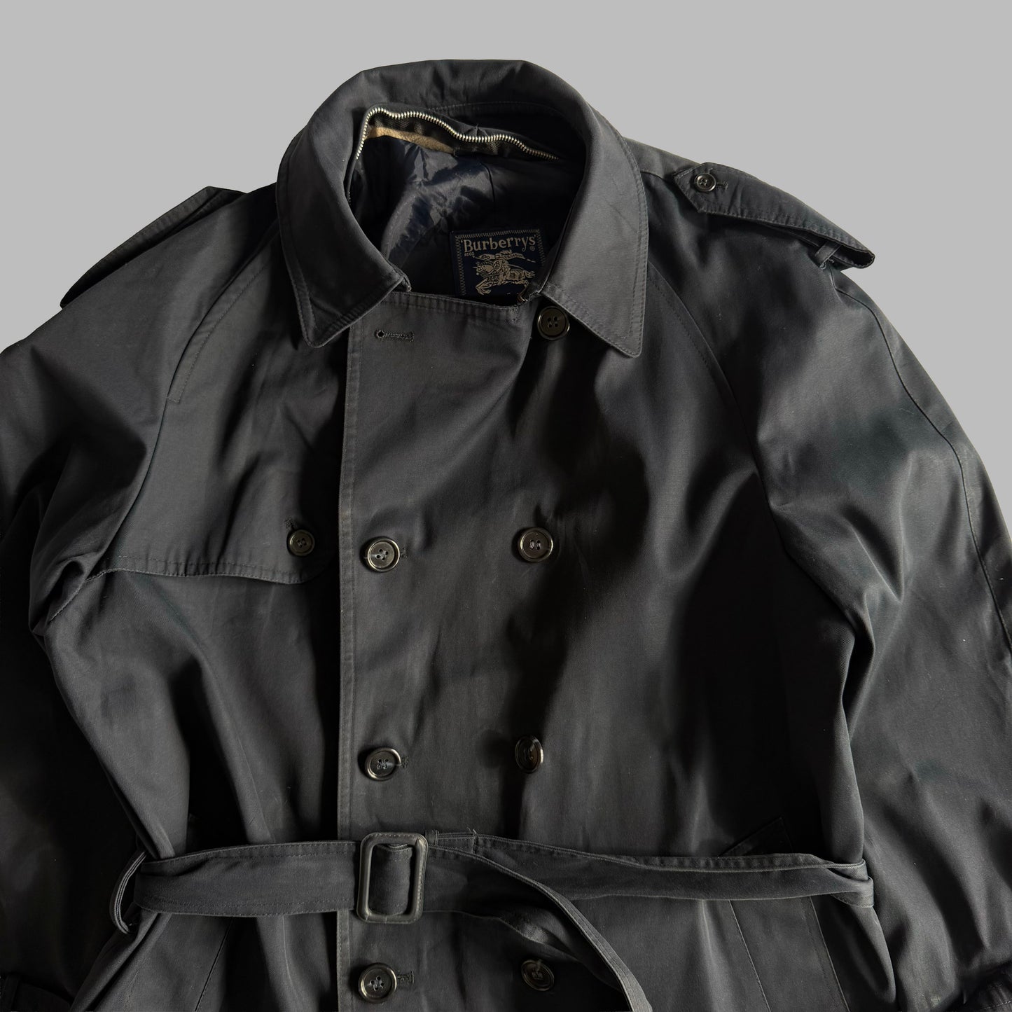 90s Burberry Double Breasted Trench Coat - L