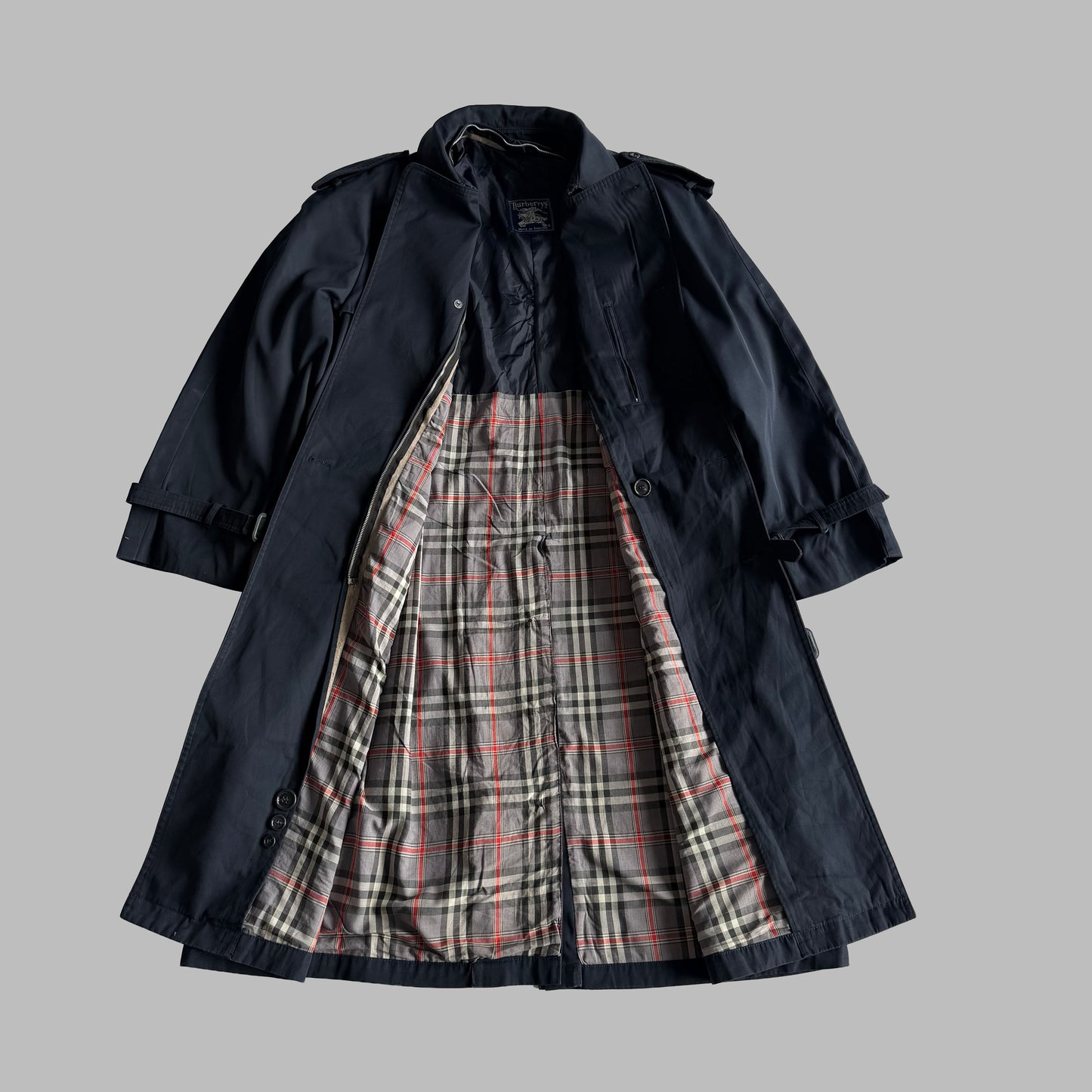 90s Burberry Double Breasted Trench Coat - L