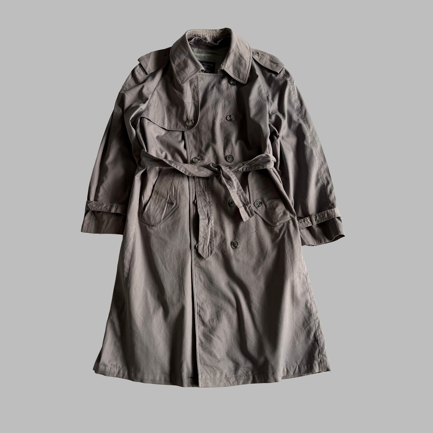 90s Burberry Double Breasted Trench Coat - M