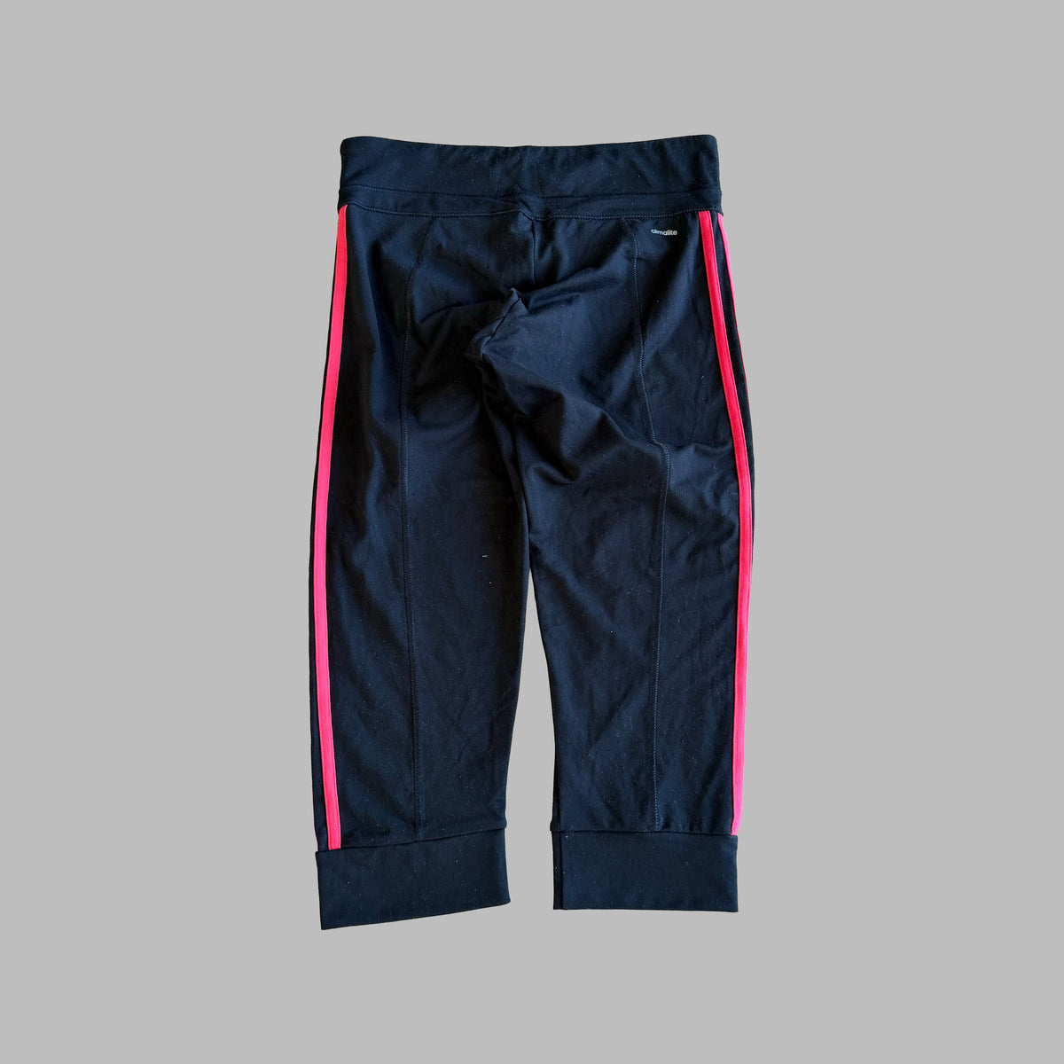 Y2K Adidas Three Stripe Straight Leg Capris - XS